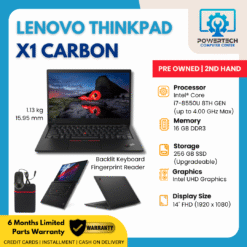 Lenovo Thinkpad X1 Carbon 6th i7 8th