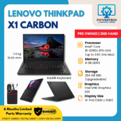 Lenovo Thinkpad X1 Carbon 6th gen i5 8th FHD